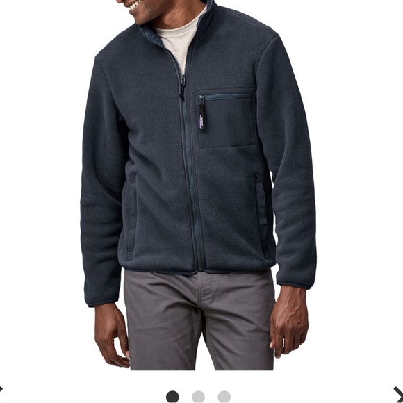 90’s Vintage Patagonia men Classic Synchilla Fleece Jacket - Picture 2 of 9